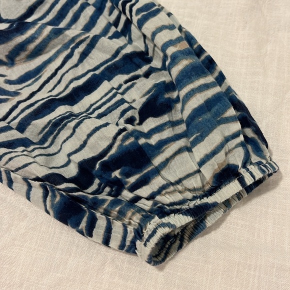 Lola Australia Twenty Shirt Animal Swirl Navy Print Cotton Coastal Resort Boho - Picture 9 of 13